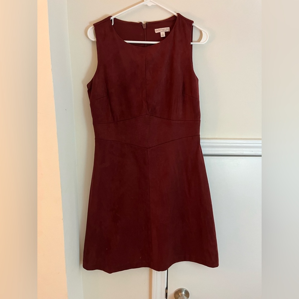 Eva Mendez suede dress